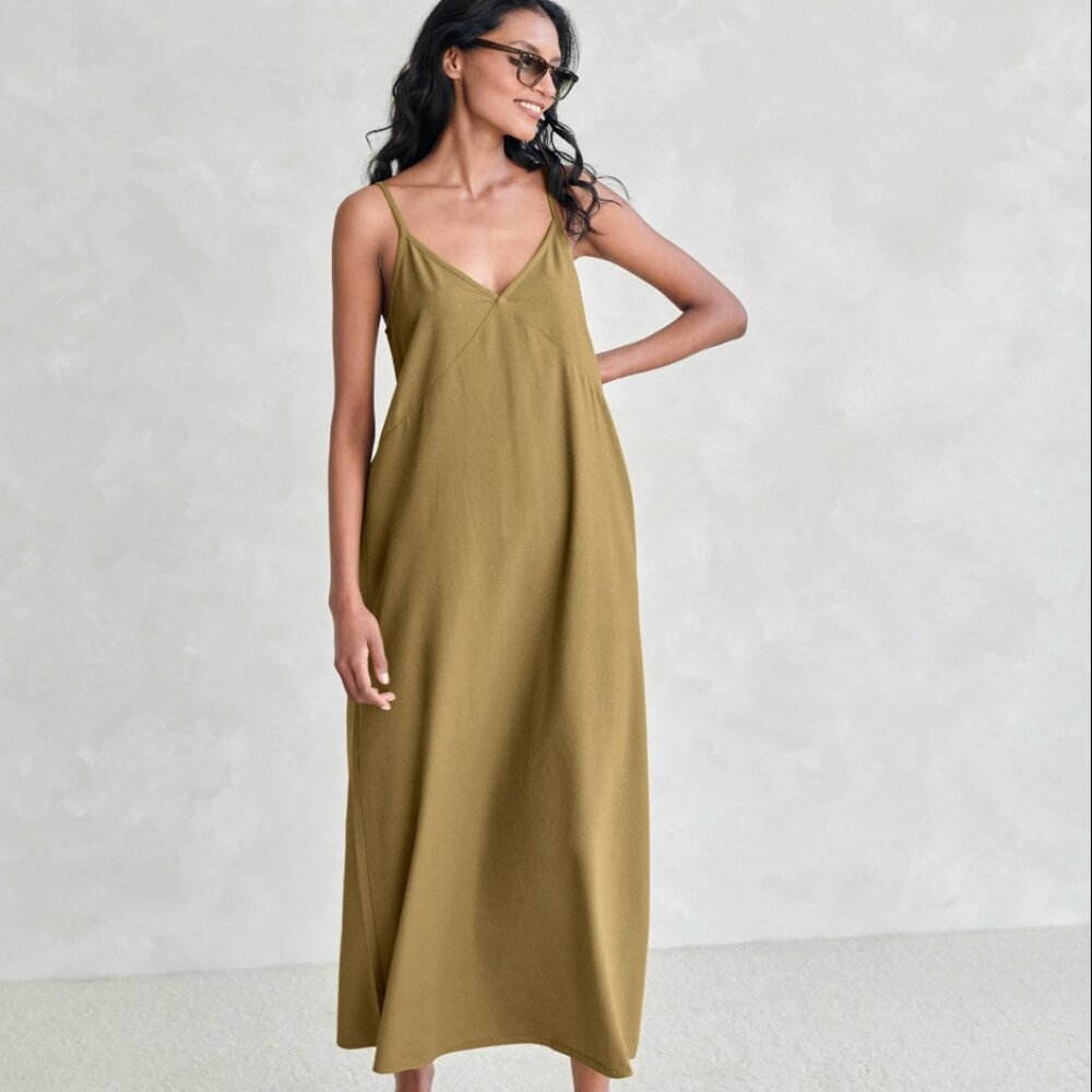 Jenni Kayne Riviera Slip Dress (Safari)